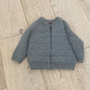 Zara Quilted Zip Sweater